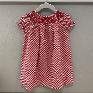 Smocked Gingham Baby Girl Dress